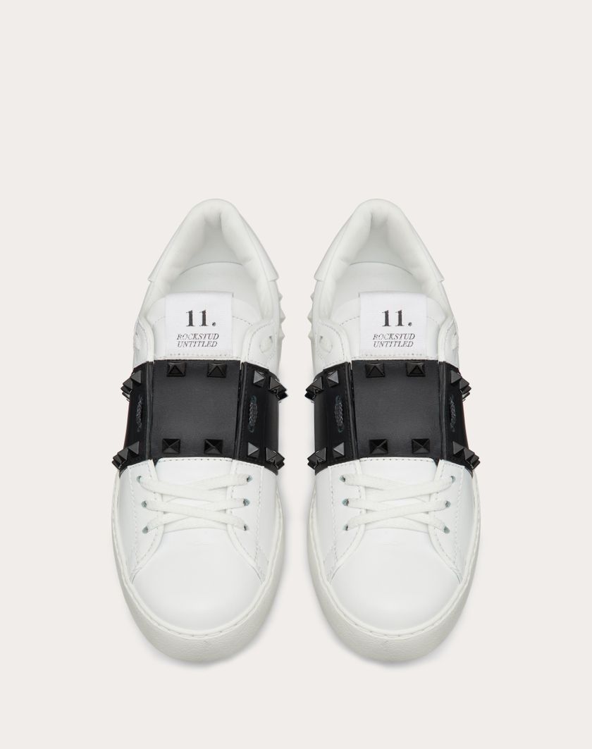 ROCKSTUD UNTITLED SNEAKER IN CALFSKIN LEATHER WITH TONAL STUDS - Image 4